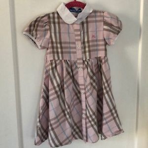 Burberry Long blue label dress size toddler 5/6